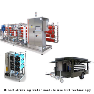 Direct-drinking water module use CDI Technology